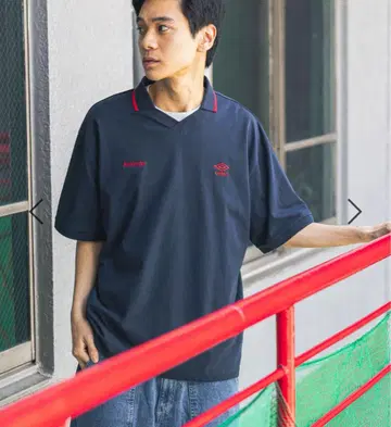 니코앤드 umbro 별주 숏 슬리브 게임 셔츠 네이비 M