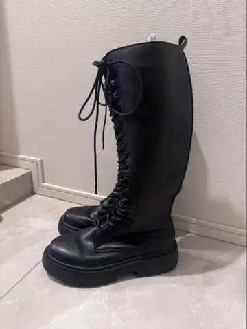 페어리 그런지 모리걸 앤티크풍 브라운 부츠 24.5cm