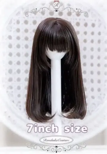 인형 7inch 원컬 롱 가발