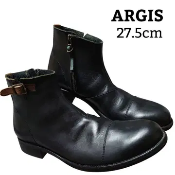ARGIS 알지스 천연 가죽 사이드 지퍼 숏부츠 27.5cm