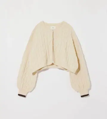 eaphi CABLE KNIT CARDIGAN ivory
