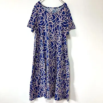 LuLaRoe Jessie 원피스 캐주얼 미디 드레스 평상복