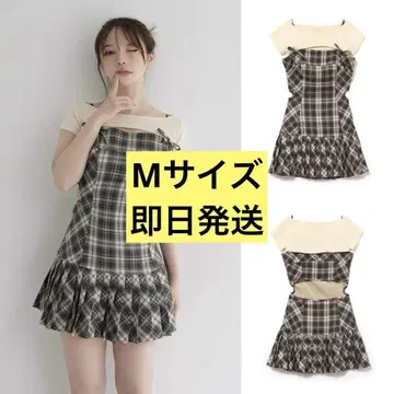 andmary Karen 체크 미니 드레스