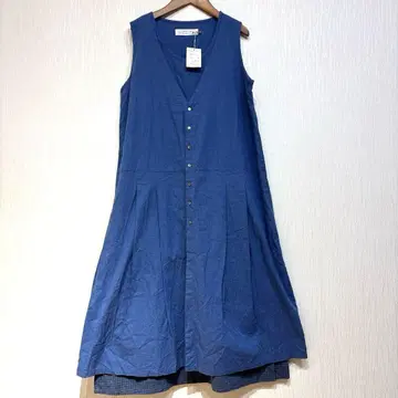NATURAL LAUNDRY 슬리브리스 원피스 M 새상품 18000엔