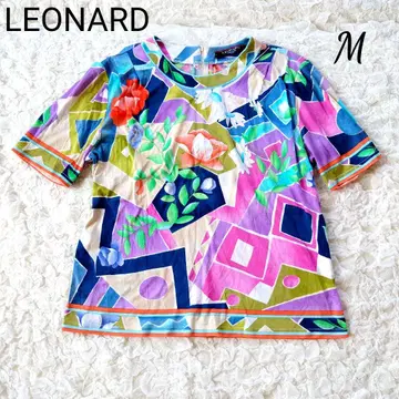LEONARD 레오나르 꽃무늬 컬러풀 티셔츠 M