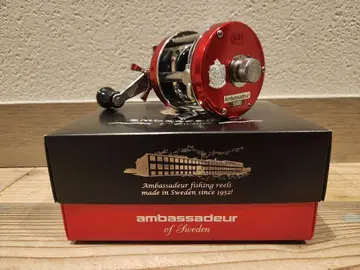 새상품 팩토리 튜닝 ABU Ambassador 5500 체리 레드