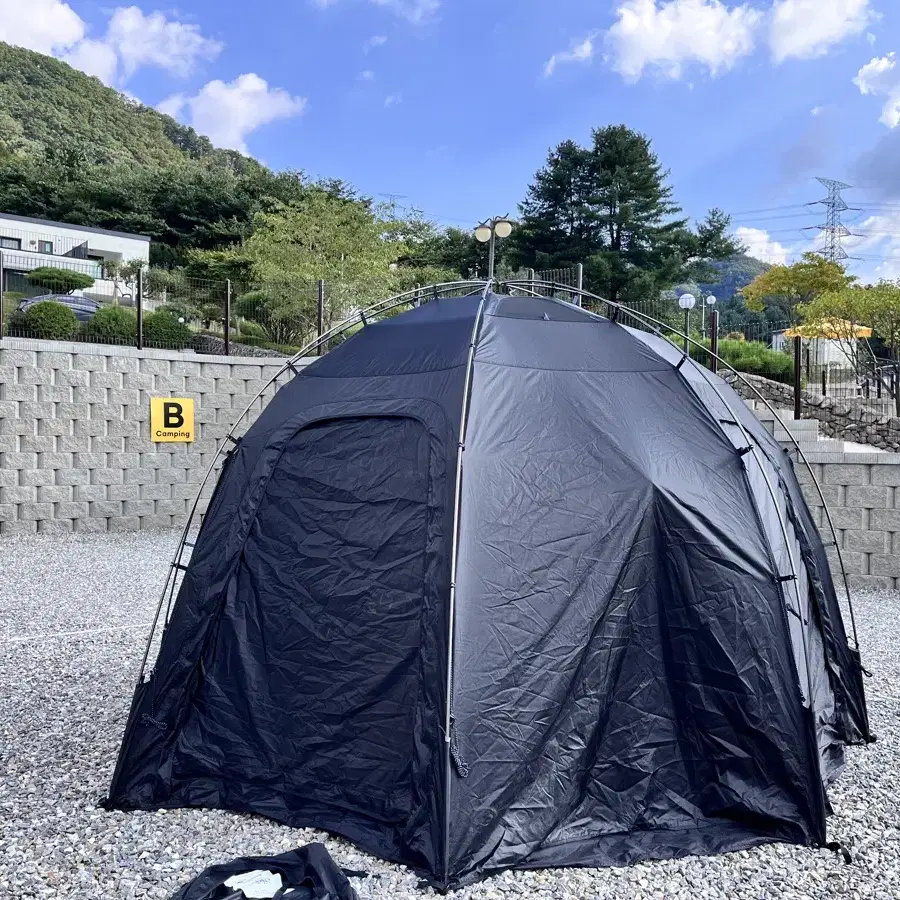 THE CAMPER イグニス L シェルター ブラック 韓国ブランド】The camperのドームシェルター『イグニスL