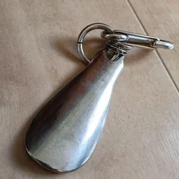 아메카지 정키 스타일 금속제 심플 키링 카라비너 포함