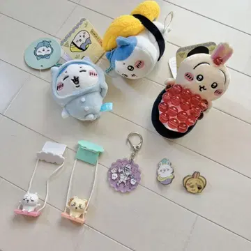 치이카와 마스코트 핀 배지 키링 가챠