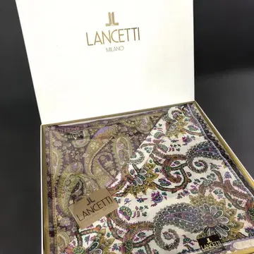 LANCETTI 페이즐리 무늬 손수건 세트