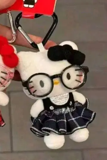 헬로키티 안경 키링 블랙
