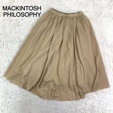 MACKINTOSH PHILOSOPHY 베이지 컬러 플레어 스커트