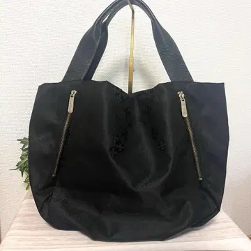 러셋 대용량 토트백 빅 로고 블랙