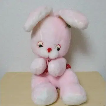 쇼와 레트로 산에이 토끼 봉제인형 꼬리에는 방울이 들어 있습니다.