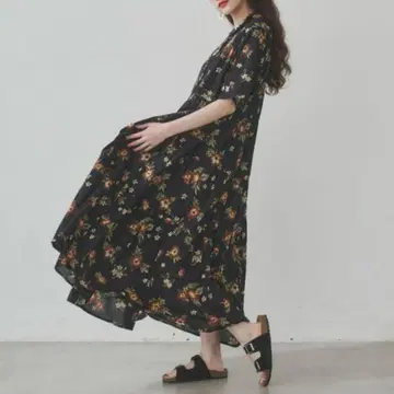 mananasuerte 마냐나스 엘 테레사 오리지널 프린트 리조트 원피스