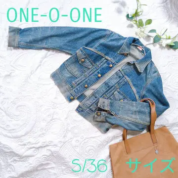 [ ONE-O-ONE ] 데님 자켓 S/36 사이즈 삭스 컬러