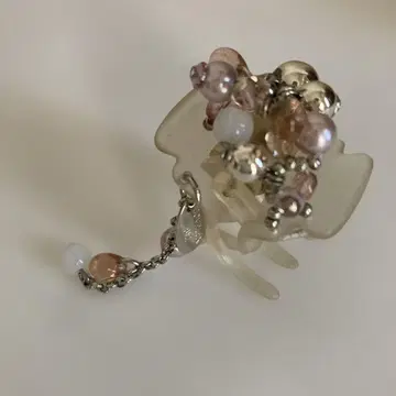 콤플렉스 비즈 디저트 클립 화이트