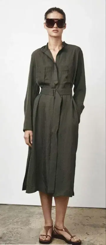 [새상품] ZARA ZW COLLECTION 벨트 셔츠 원피스