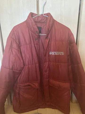 HYSTERIC GLAMOUR 다운 재킷 레드 프리마로프트