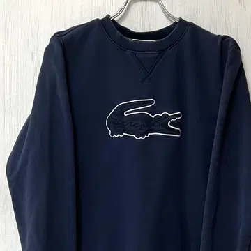 Lacoste 빅 로고 네이비 트레이너