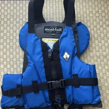 새상품급 mont-bell 구명 조끼 125-155 파랑