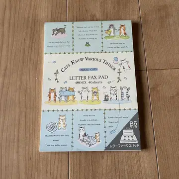 산엑스 MIXED CATS 레터 FAX PAD