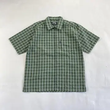 vintage 체크 셔츠 숏 기장 cityboy Y2K e311
