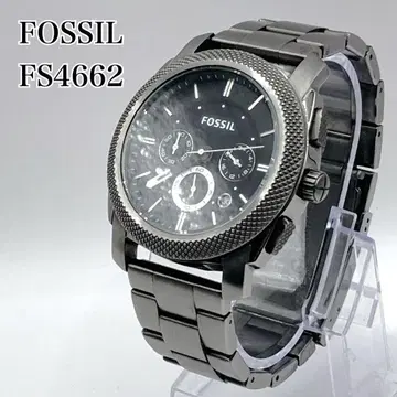 FOSSIL FS4662 크로노그래프 건메탈 파슬 작동 확인 완료