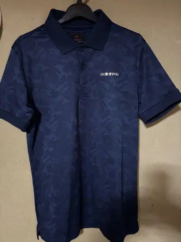 BRIEFING MENS CAMO JQ POLO 네이비 M 반팔 폴로