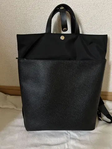 탑카피 심플 블랙 백팩