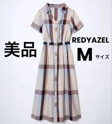 REDYAZEL 레이디 아젤 레트로 체크 원피스 롱 원피스 M