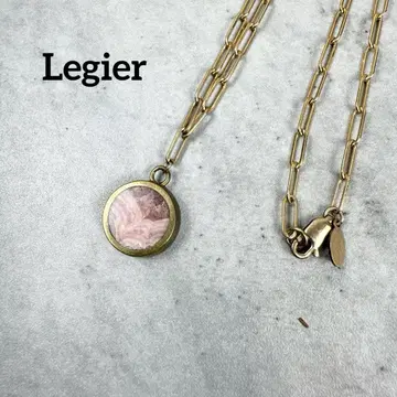 Legier 레제 골드 필드 컬러 스톤 목걸이 골드
