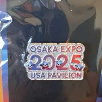 오사카 간사이 만박 엑스포 2025 미국관 핀 배지