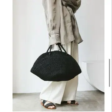 todayful Venus Bag L 블랙 땋은 핸드백