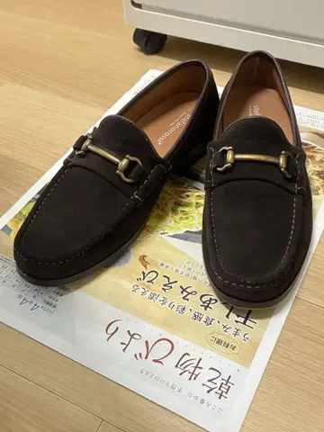 stefanrossi 스웨이드 비트 로퍼 브라운