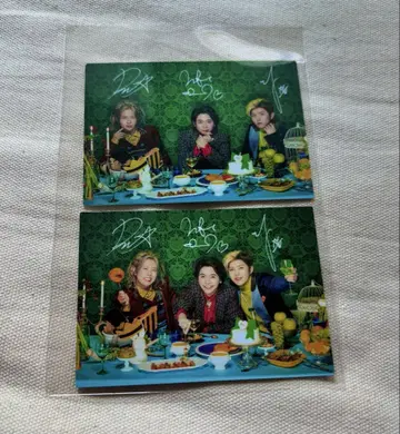 Mrs. GREEN APPLE 사인 포함 사진 2장 세트