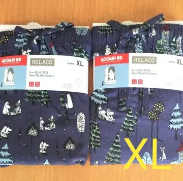 2매 세트! 유니클로 릴라코 무민 XL 새상품 유니클로