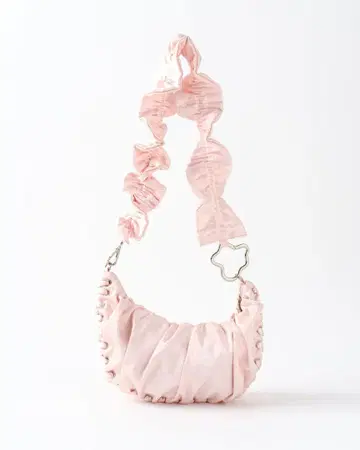 POPPY Half Moon Gathered Bag 아사기뇨 핑크
