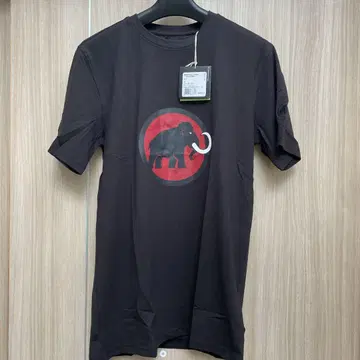 [새상품] MAMMUT 블랙 티셔츠 코끼리 로고