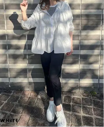 Lajour 티어드 프릴 후드티