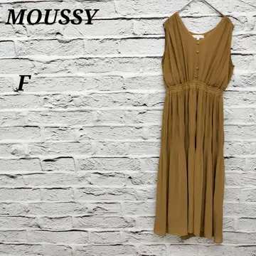 R4721 마우지 [ F ] 슬리브리스 롱 원피스 쉬폰 V넥