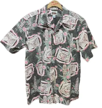 00s 레인스푸너 알로하 셔츠 앞열림 Tiki 서프 XXL