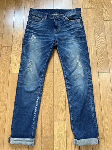 NANATONE님에게 구매 데미지 가공 블루 데님 M 사이즈