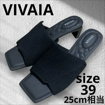 VIVAIA 비바이아 오픈토 뮬 39 블랙