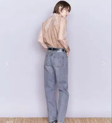 AEWEN MATOPH 오간자 보타이 블라우스 38