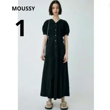 MOUSSY 퍼프 슬리브 데님 원피스