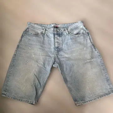 TOMMY JEANS 라이트 블루 데님 숏팬츠 36