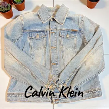 [새상품급] Calvin Klein 라이트 블루 데님 자켓