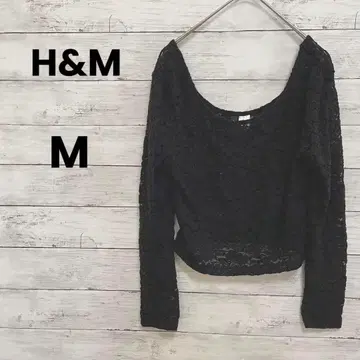 [ H&M ] 에이치앤엠 컷소 풀오버 ( M ) 올 패턴 레이스 레이어드