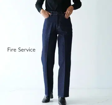 새상품급 Fire Service 세미 와이드 데님 팬츠